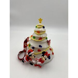 Disney Parks White Christmas‎ Tree Light-UP Popcorn Bucket Mickey 2020